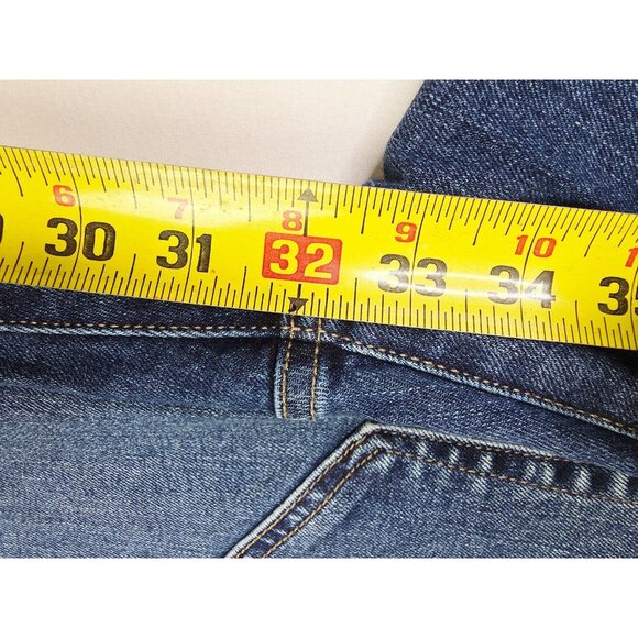 Joe's Jeans Size 28X32 Mens the Brixton Main Blue Denim 5 Pocket Logo Tag Jeans - Picture 8 of 11